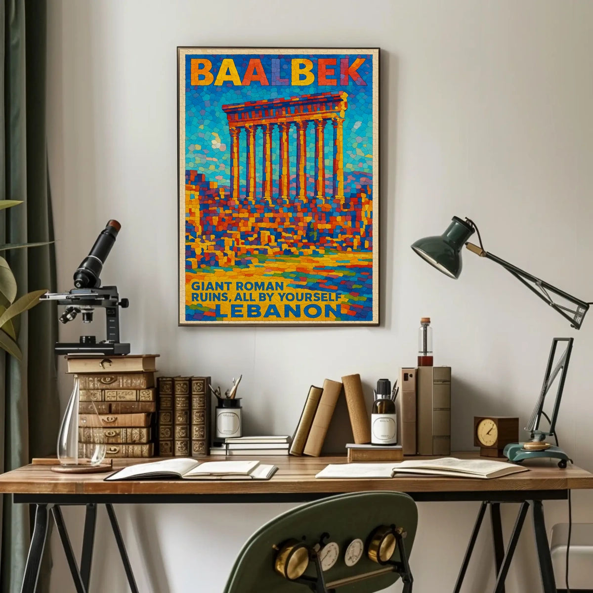 Baalbek Explore The Ancient Ruins Poster