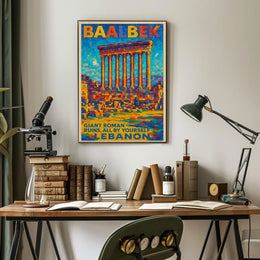 Baalbek Explore The Ancient Ruins Poster