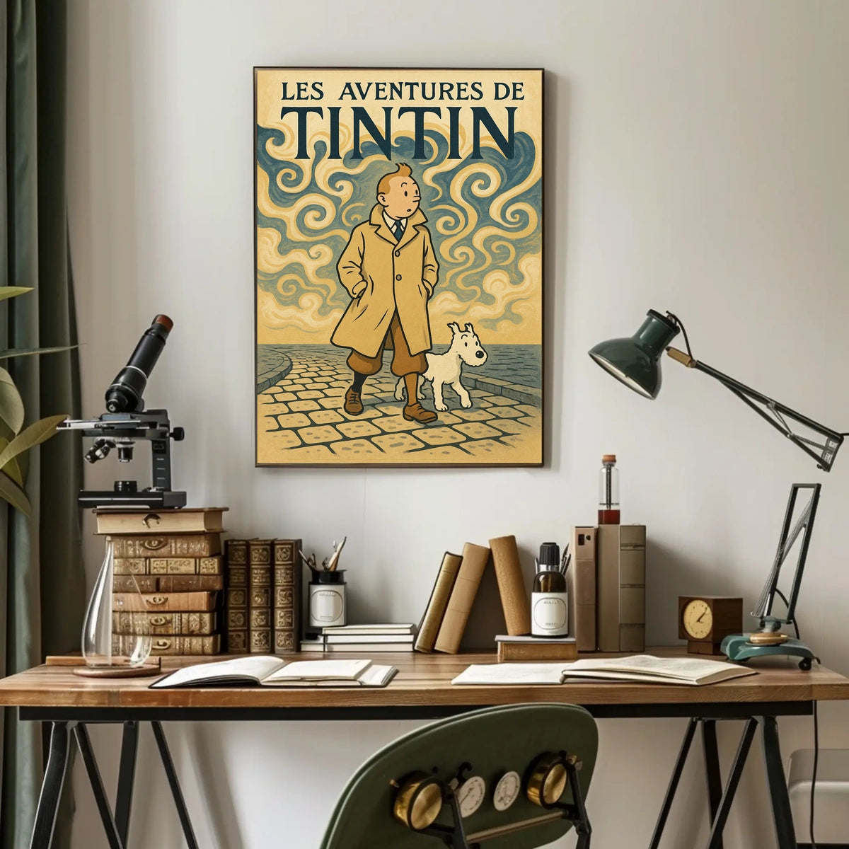 Les Aventures De Tintin Poster