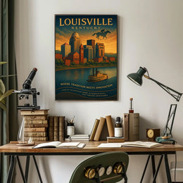 Louisville, Kentucky Where Tradition Meets Innovation Poster