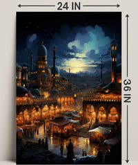 Enchanted Bazaar At Dusk Poster