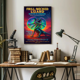 Frill-Necked Lizard Master of Disguise Poster