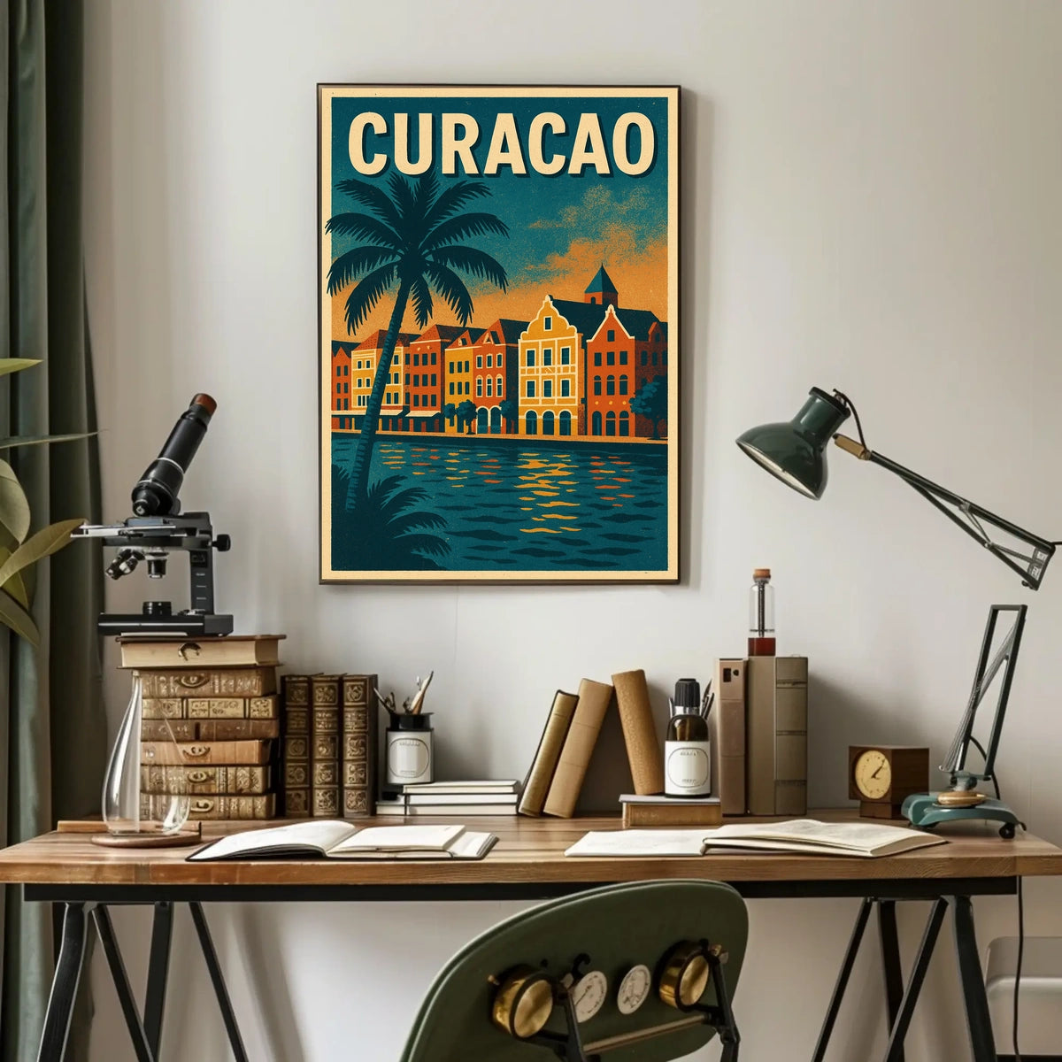 Curacao Travel Poster