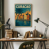 Curacao Travel Poster