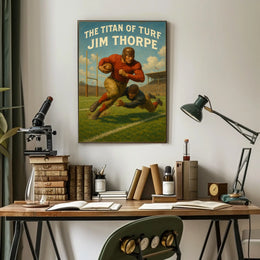 The Titan of Turf Jim Thorpe Poster