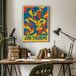 Jim Thorpe Athletic Icon Poster