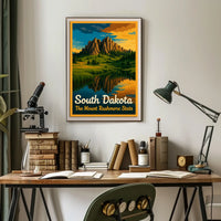 South Dakota The Mount Rushmore State Poster