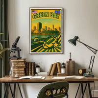 Green Bay Travel Poster PosterGoat