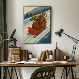 Reindeer Racing Adventure Poster