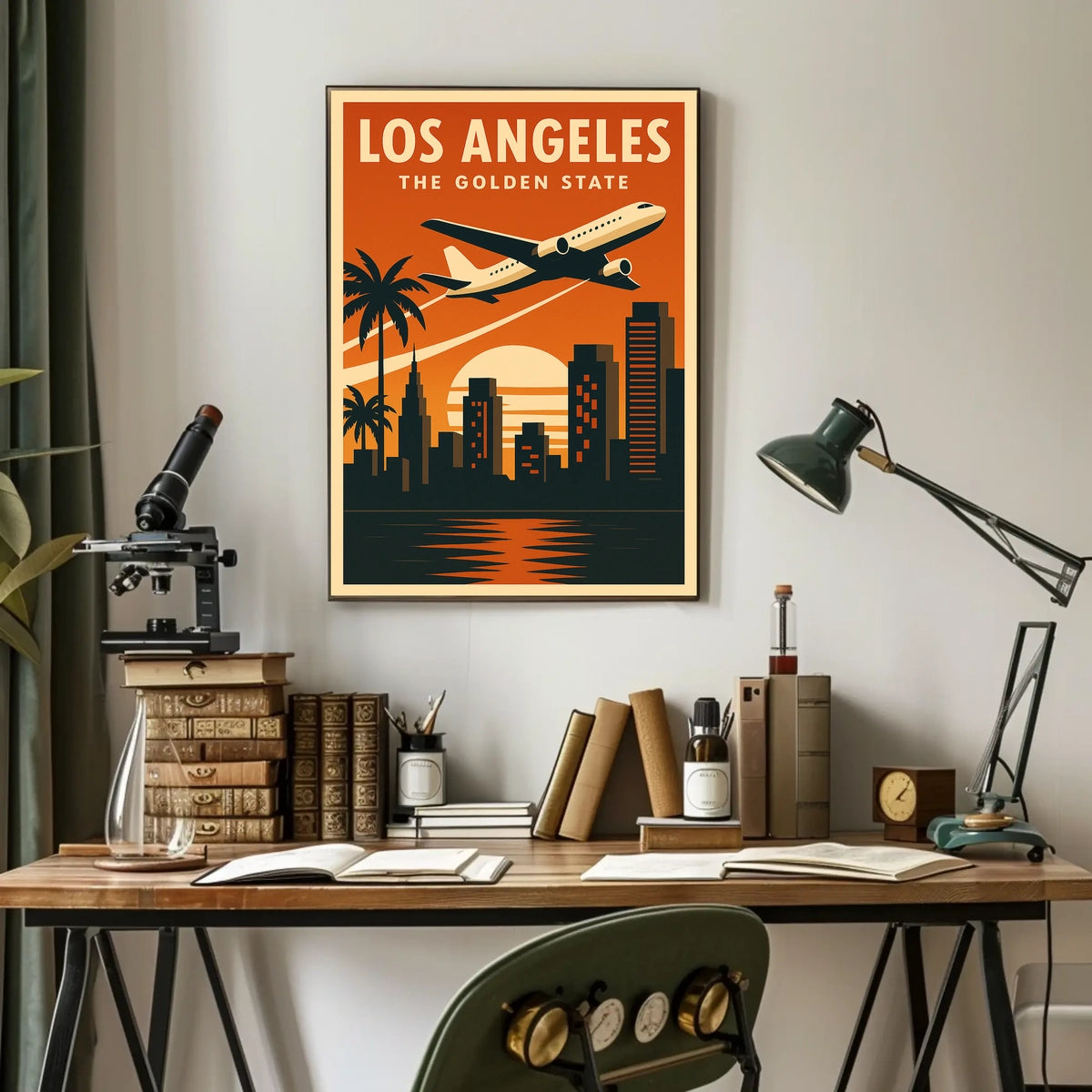 Los Angeles Vintage Travel Poster