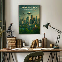 Seattle, WA The Emerald City Poster