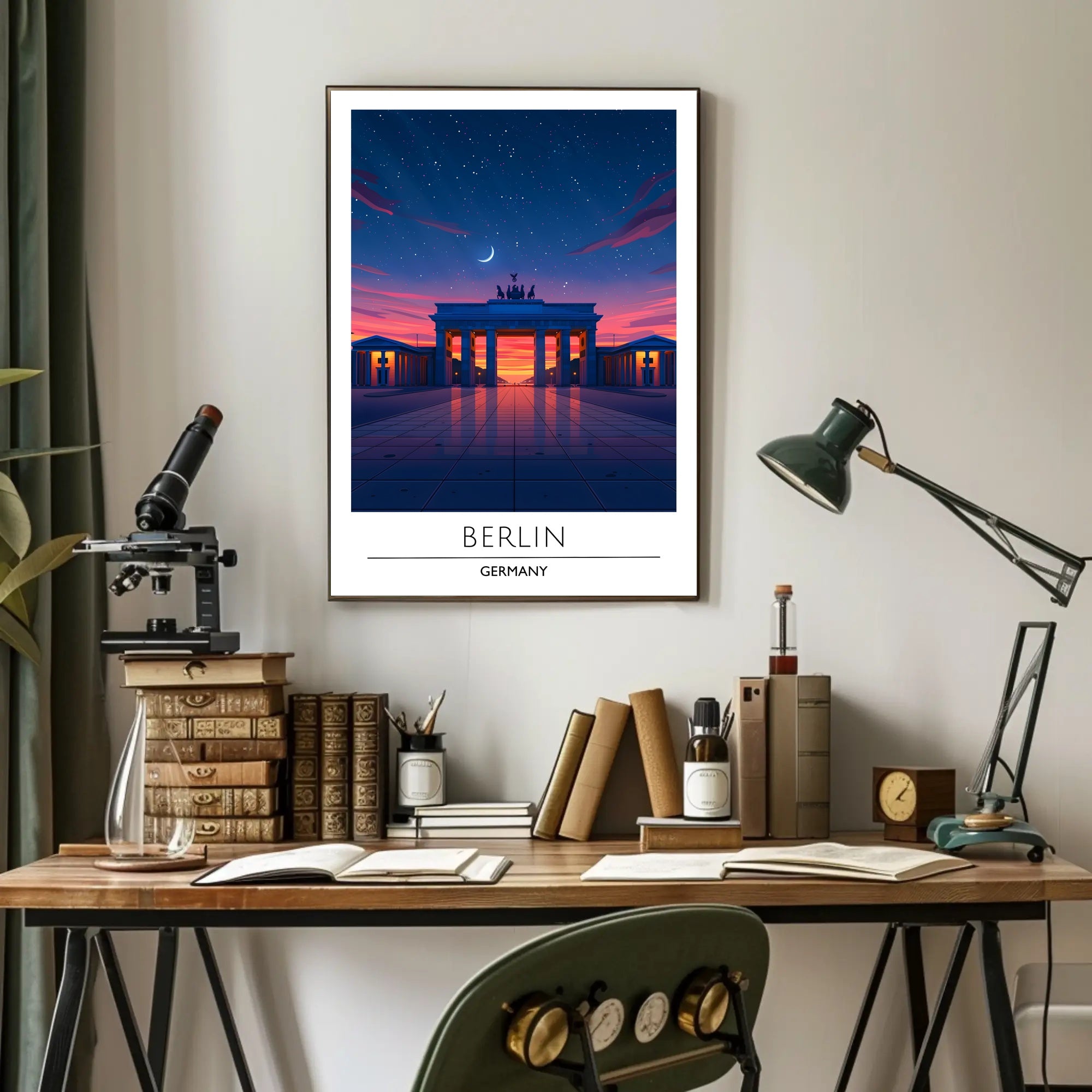 Brandenburg Gate Twilight Serenity Travel Poster