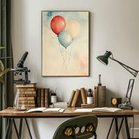 painting of three balloons Poster