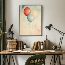 painting of three balloons Poster
