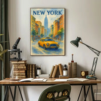New York Cityscape Poster