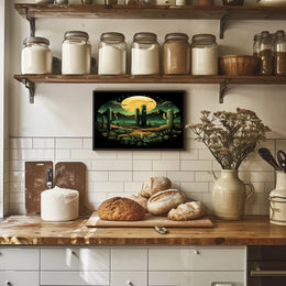 Desert Moonlit Landscape Poster