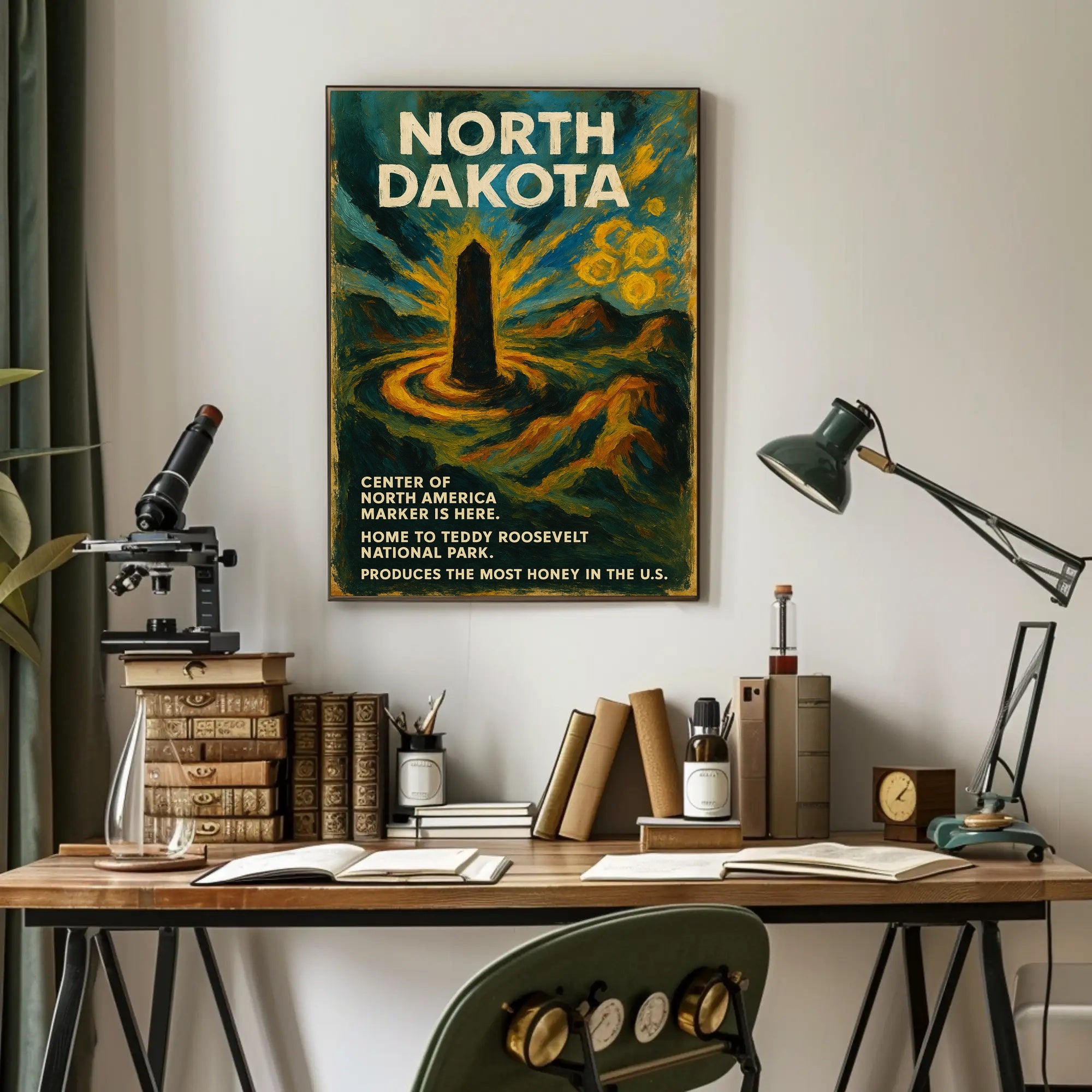 North Dakota Home of Teddy Roosevelt National Park Poster
