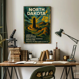 North Dakota Home of Teddy Roosevelt National Park Poster
