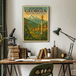 Discover Georgia Where Culture Meets Poster