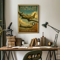 Legendary WWII Boeing C-108 Aviation Poster Art