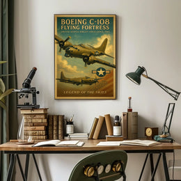 Legendary WWII Boeing C-108 Aviation Poster Art