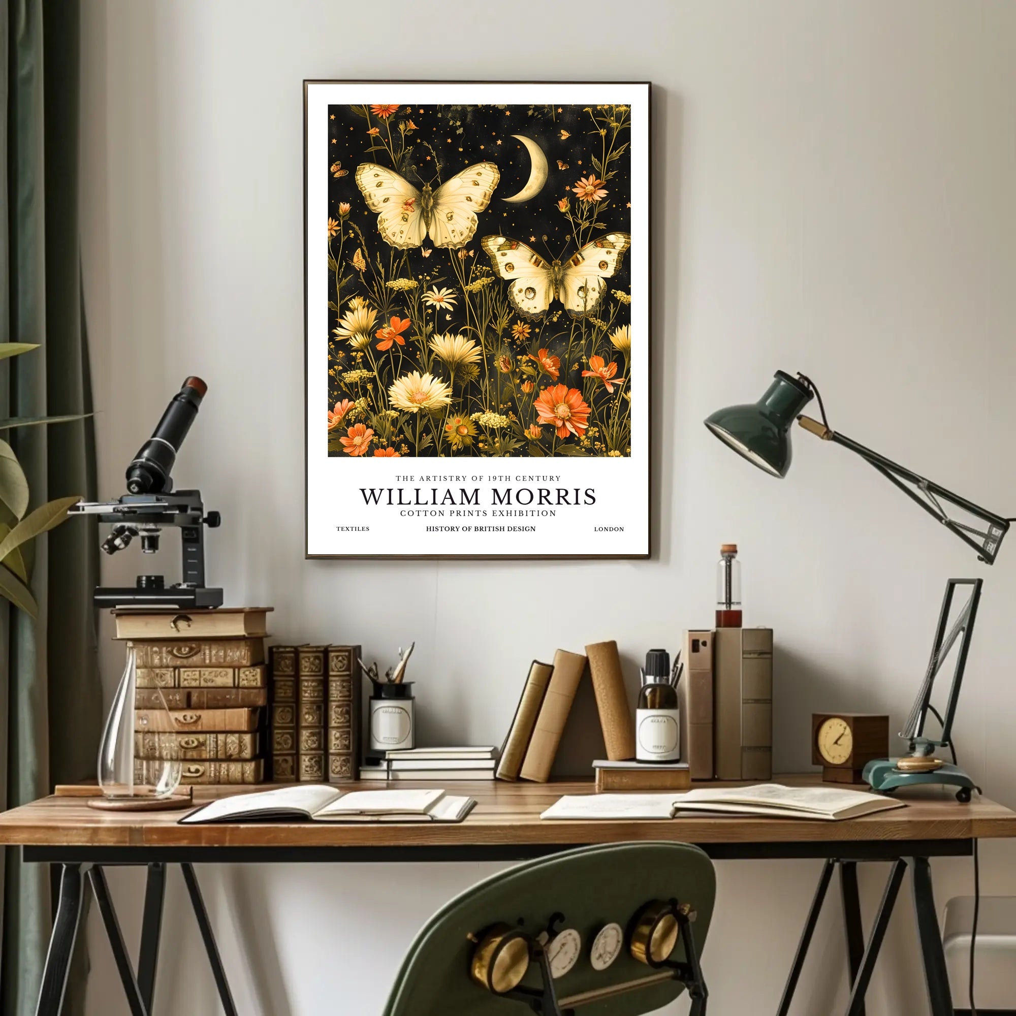 William Morris Celestial Cotton Prints Cultural or Heritage Poster