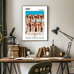 Izmir Travel Poster: Modern Art with Historical Touch PosterGoat