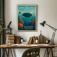 The Great Blue Hole Belize Poster