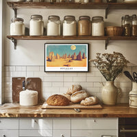 Pinnacles Desert Surreal Landscape Travel Poster