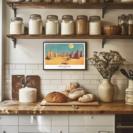 Pinnacles Desert Surreal Landscape Travel Poster