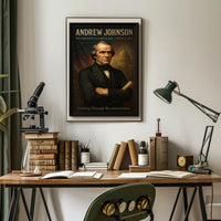 Andrew Johnson Vintage Presidential Historical Poster