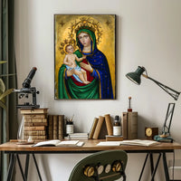 Christian Art  Virgin Mary Poster