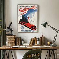 Célémark Ski Boots Advertisement Poster