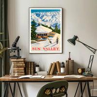 Sun Valley Ski Retreat Poster PosterGoat