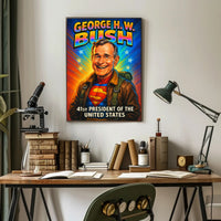 George H. W. Bush 41st President Poster PosterGoat