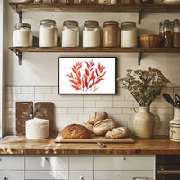 Autumn Leaves Minimalist Art Poster for Home Decor
