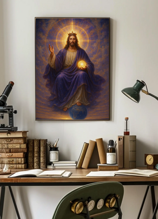 Divine Majesty Sacred Art Iconography Poster