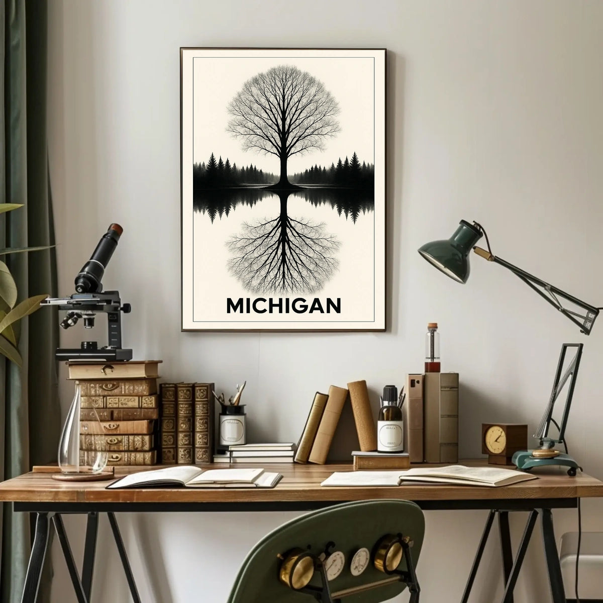 Michigan Reflection Poster