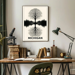 Michigan Reflection Poster