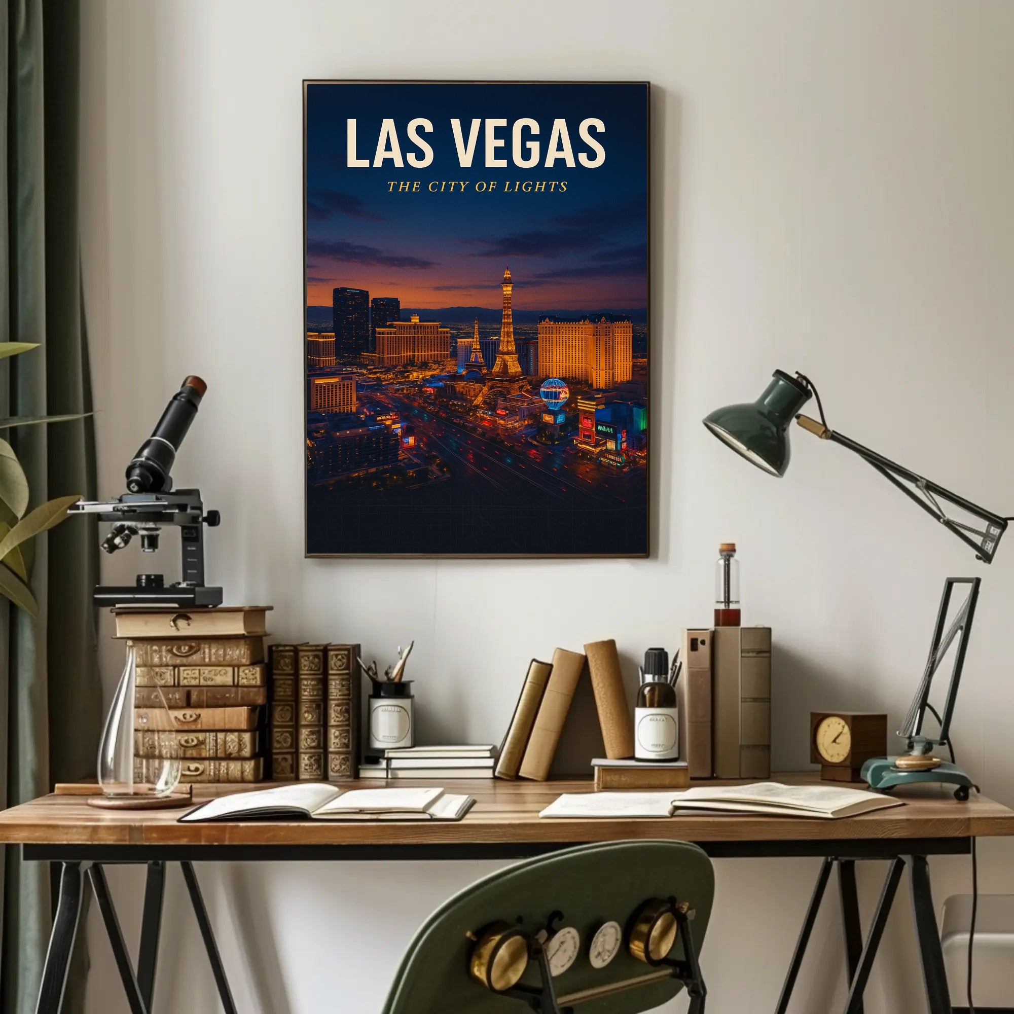 Las Vegas The City of Lights Poster