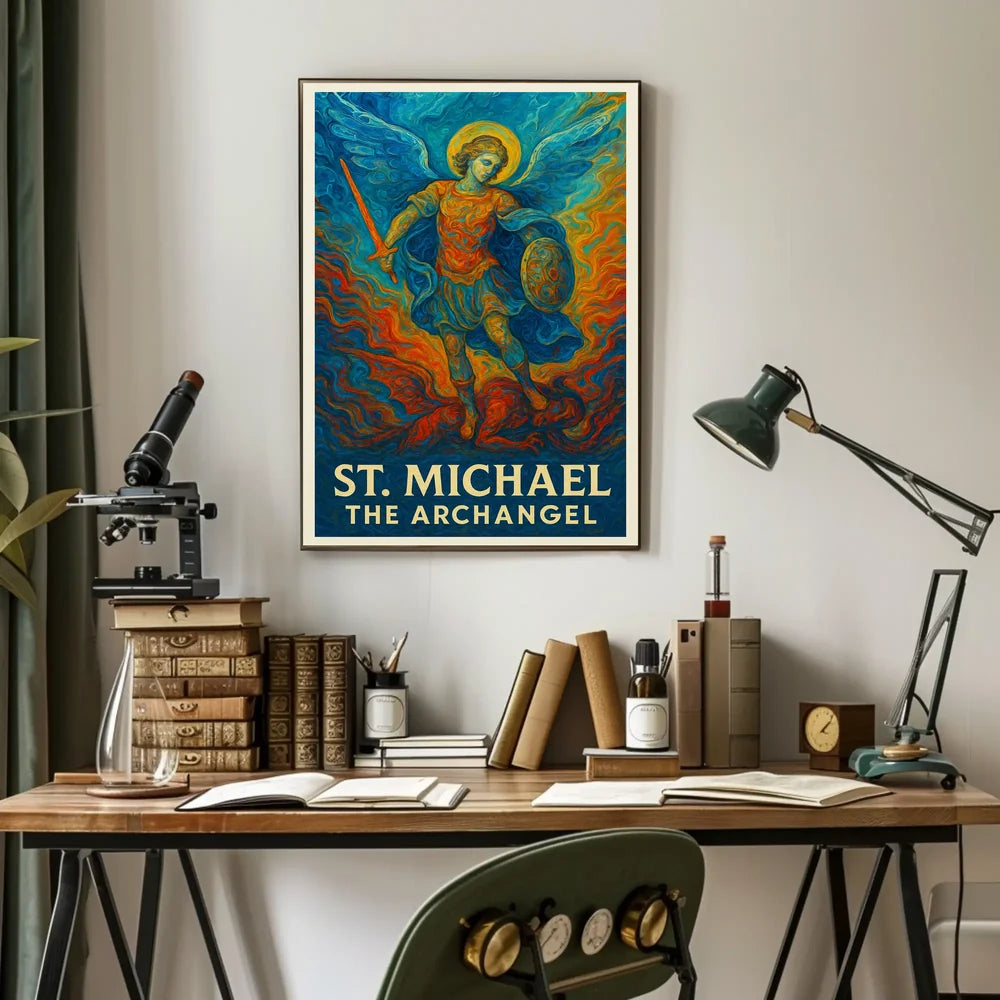 St. Michael the Archangel Spiritual Art Poster