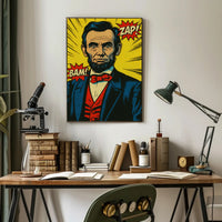 Comic-Style Historical Figure Poster Print PosterGoat