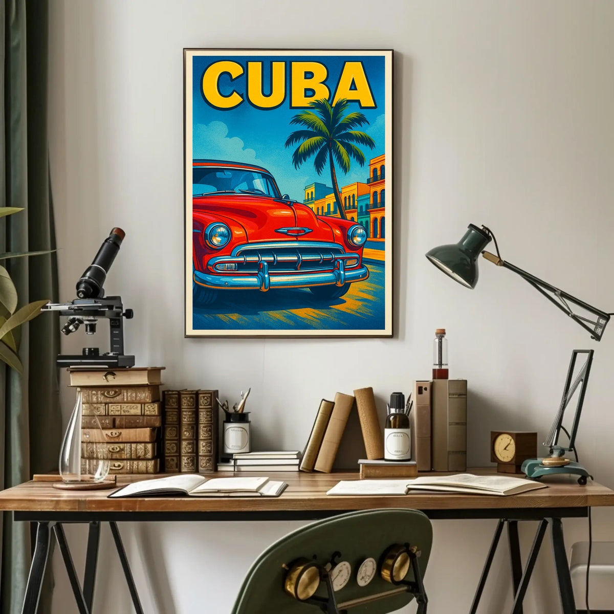 Vintage Cuba Travel Vintage Poster