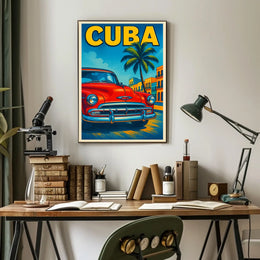 Vintage Cuba Travel Vintage Poster