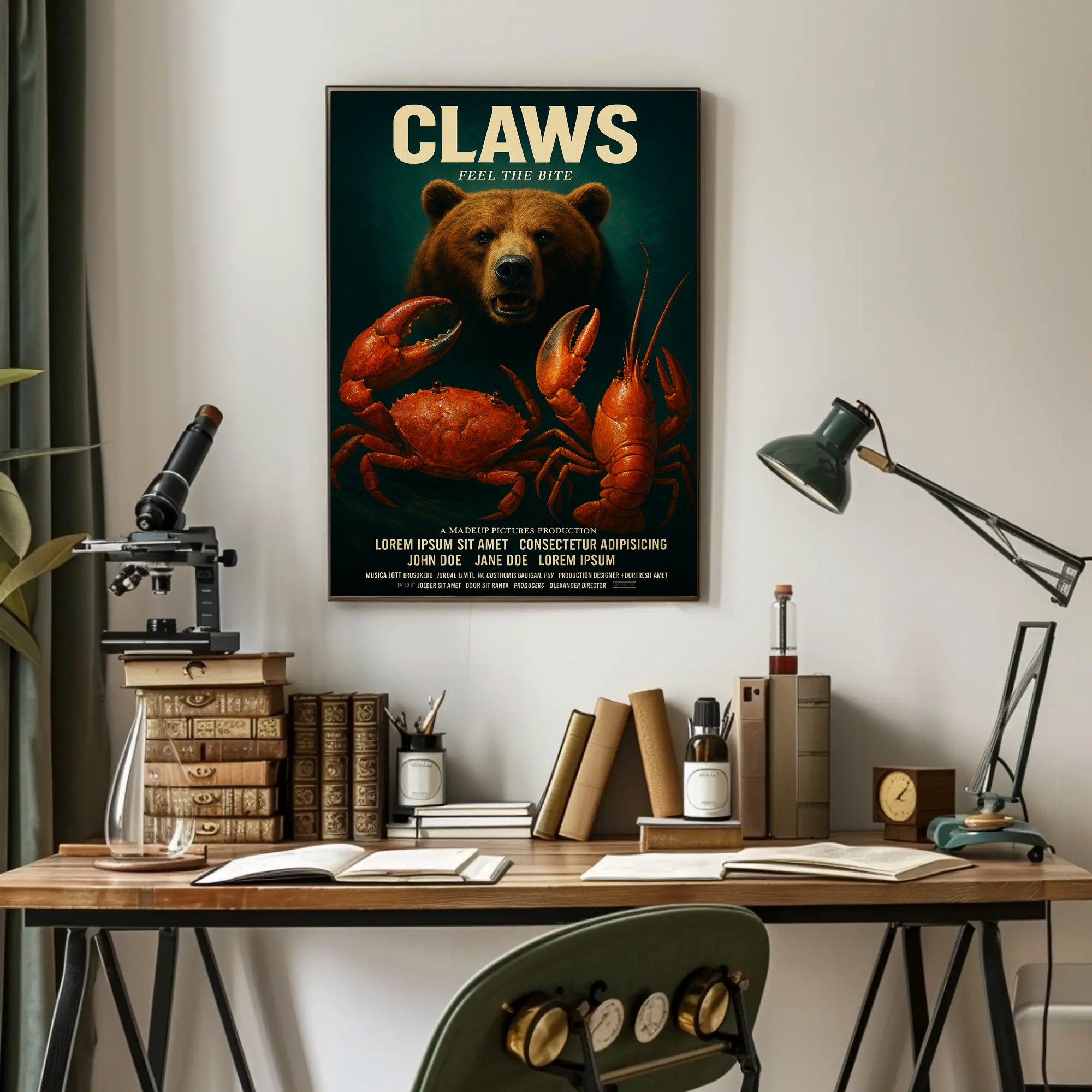 Claws Feel the Bite Vintage Poster Art PosterGoat