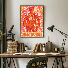Jim Thorpe Legendary Athlete Poster