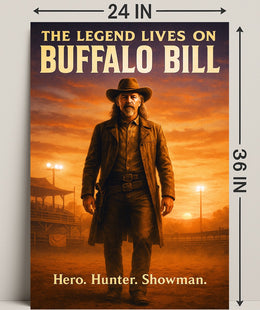 Buffalo Bill The Legend Lives On Poster PosterGoat