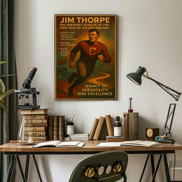 Celebrating Jim Thorpe's Athletic Legacy Poster