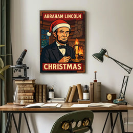 Abraham Lincoln Christmas Poster
