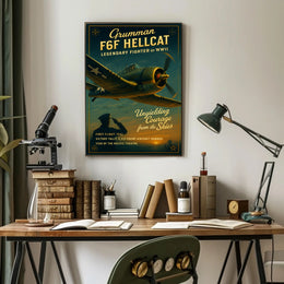Grumman F6F Hellcat: Legendary Fighter of WWII Poster